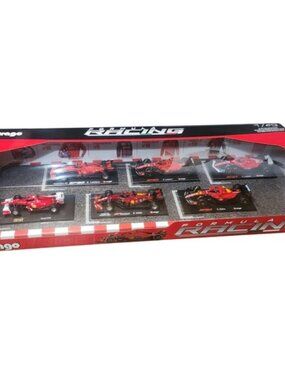 Burago Formula 1 Racing Car Set Diecast Collection Ferrari F10 SF1000 SF90 SF71H